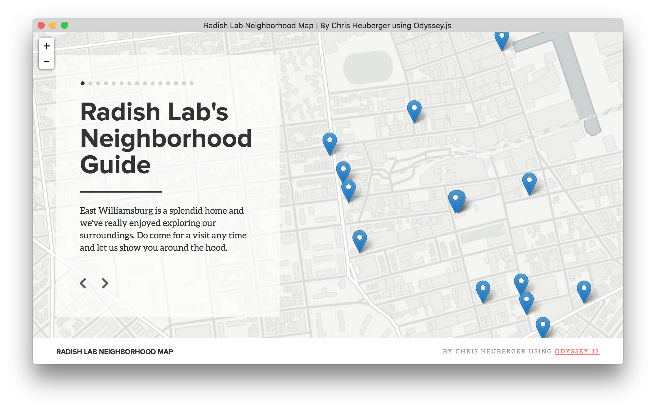 Map of East Williamsburg