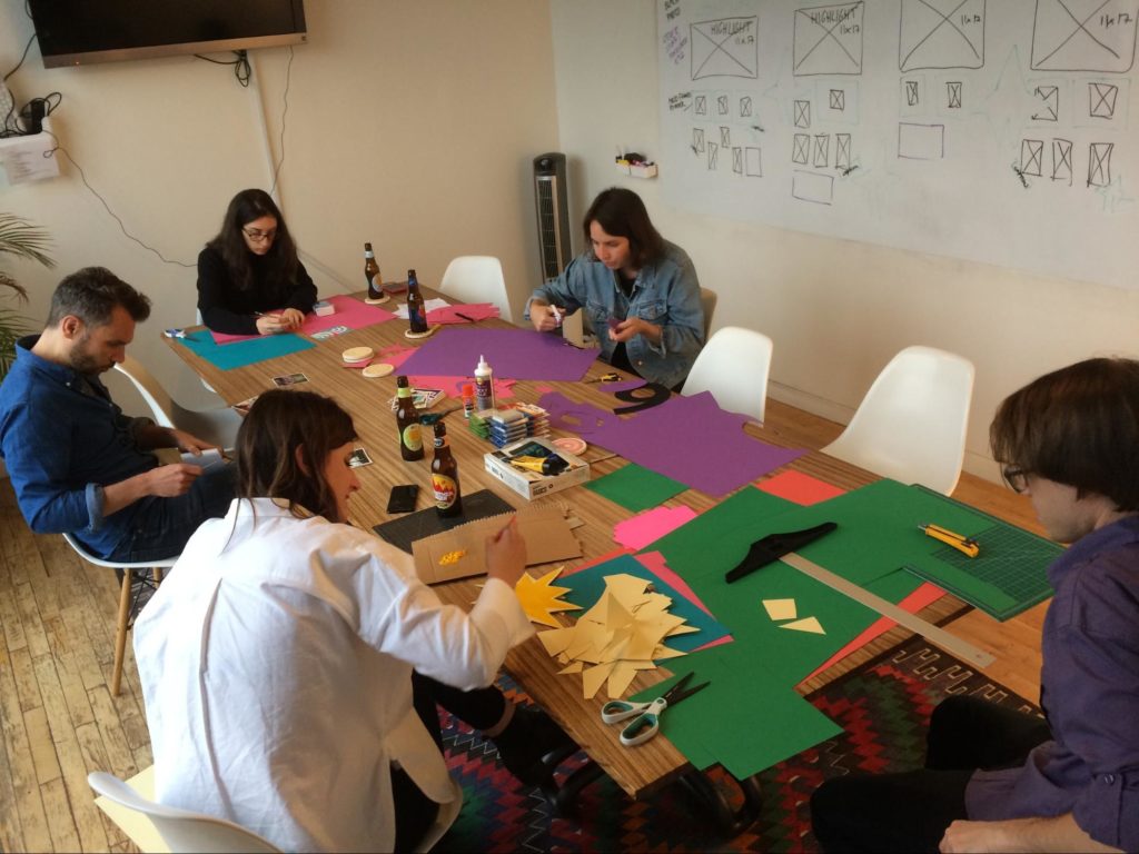 radishes conference room paper cutting