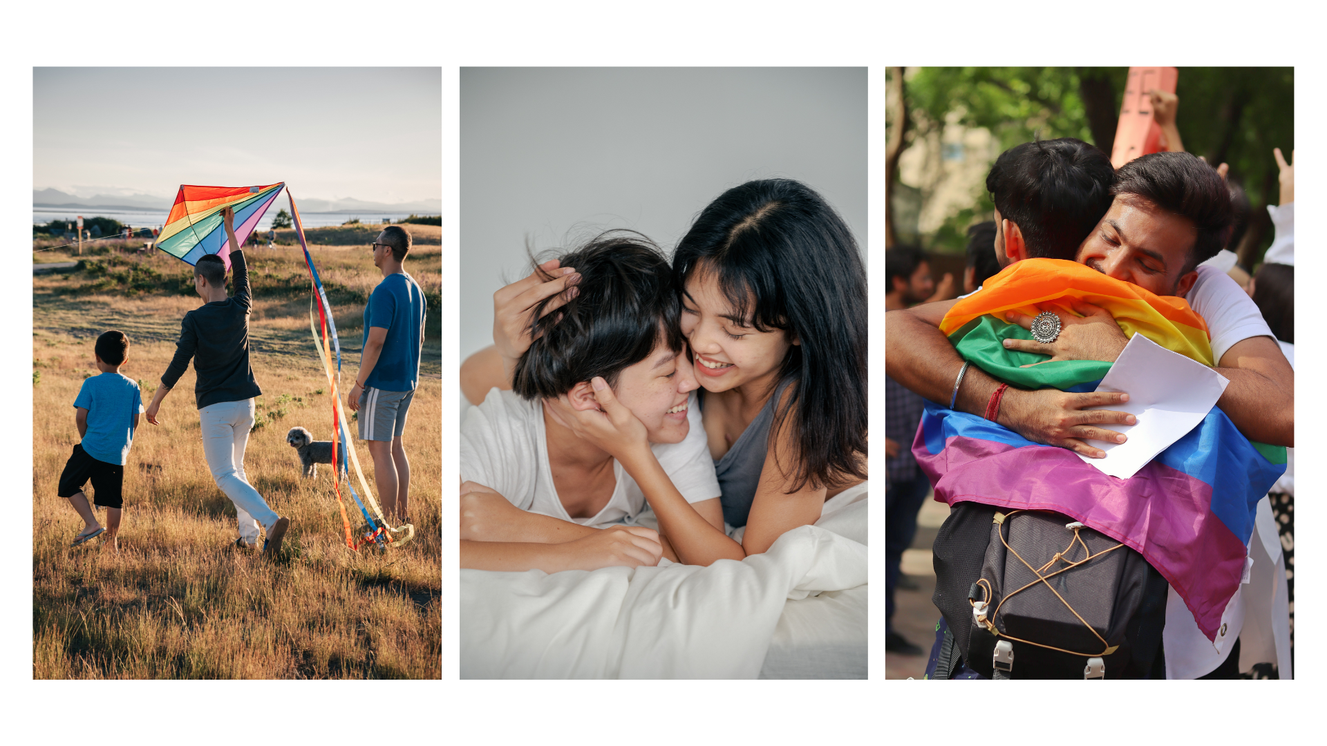 Photographs of LGBTQ+ couples